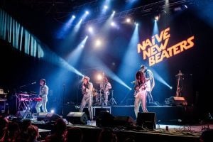 Entertainer group on stage