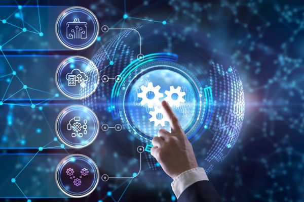 Technology business Digital screen representing technology business